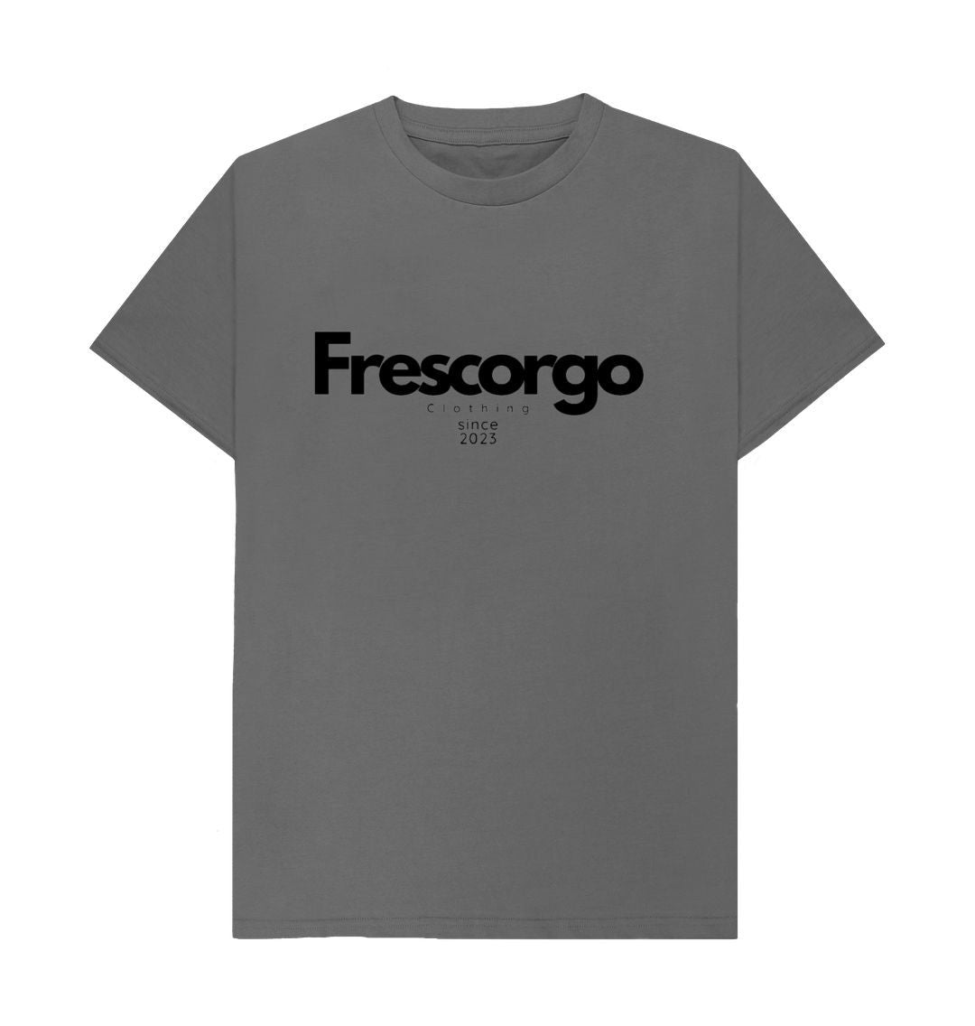 Slate Grey Men\u2019s Organic Cotton Modern Frescorgo Clothing Tee
