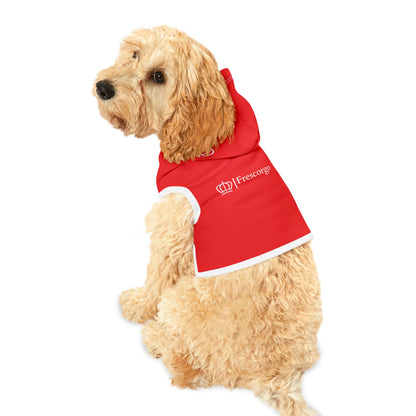 Red on White Pet Hoodie