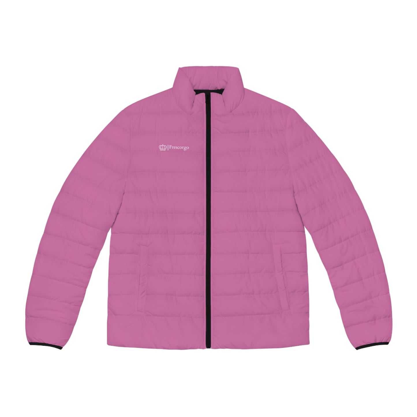 Flamingo Pink Men's Puffer Jacket