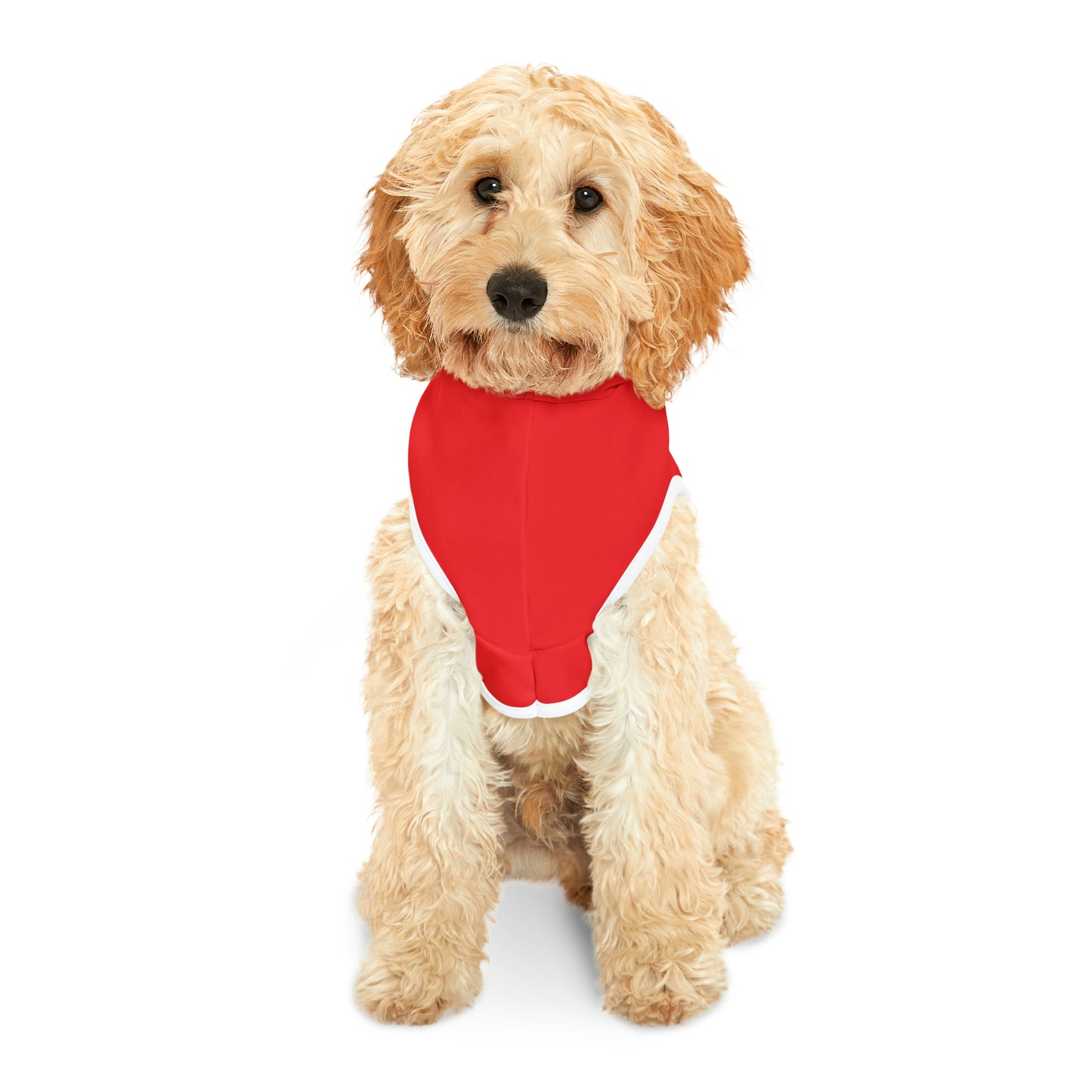 Red on White Pet Hoodie