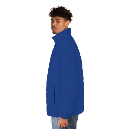 Dark Blue Men's Puffer Jacket