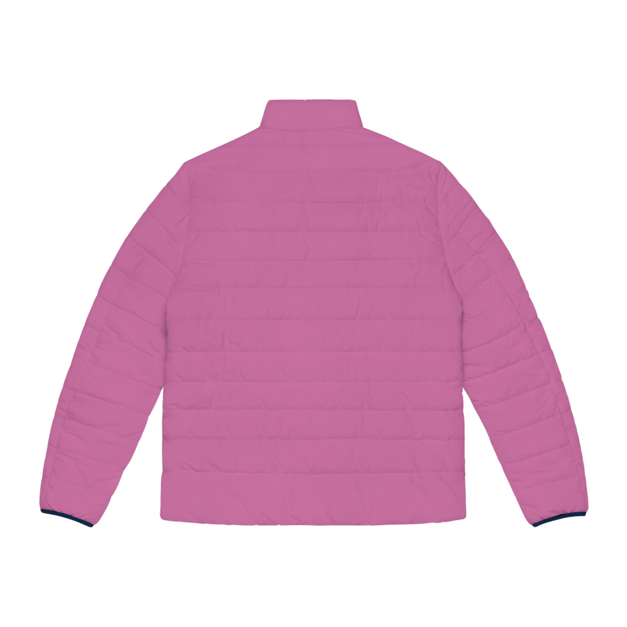 Flamingo Pink Men's Puffer Jacket