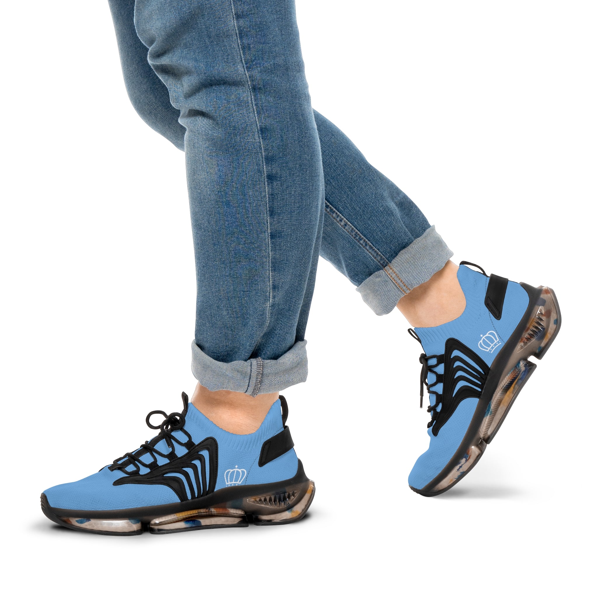 Fusion 30 Men's Baby Blue Mesh Sneakers