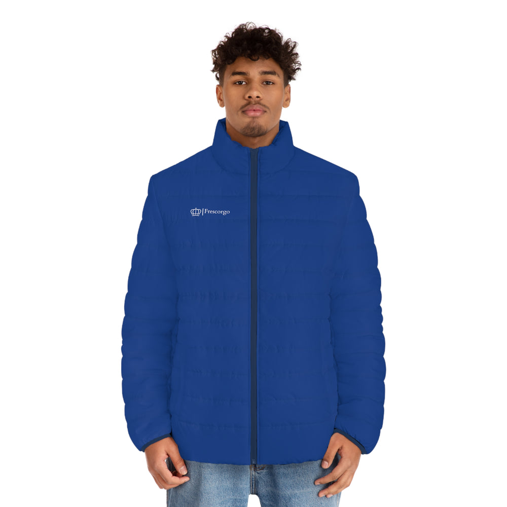 Dark Blue Men's Puffer Jacket