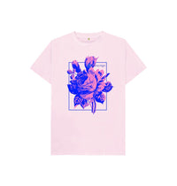 Pink Kid\u2019s Retro Flower T- Shirt