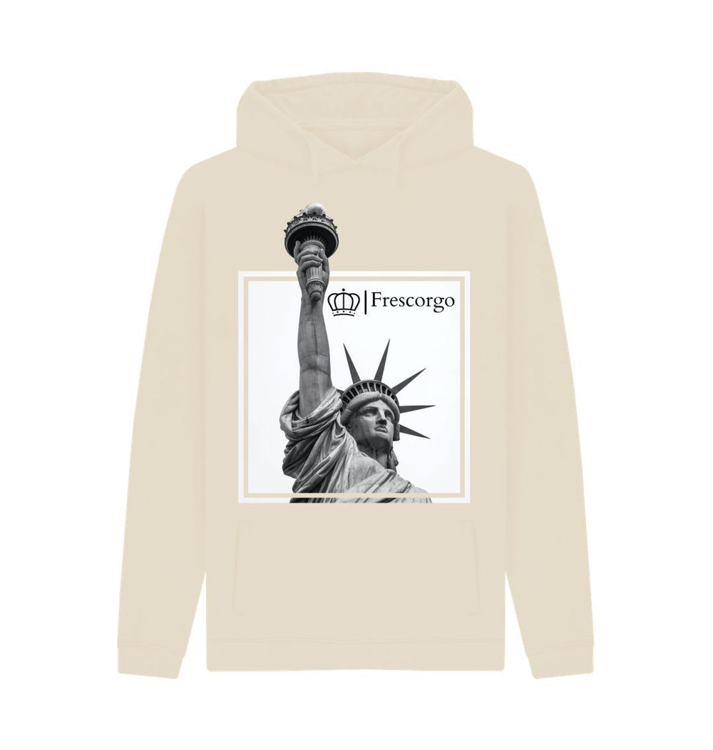 Oat Men\u2019s Organic Cotton Statue Of Liberty Hoodie