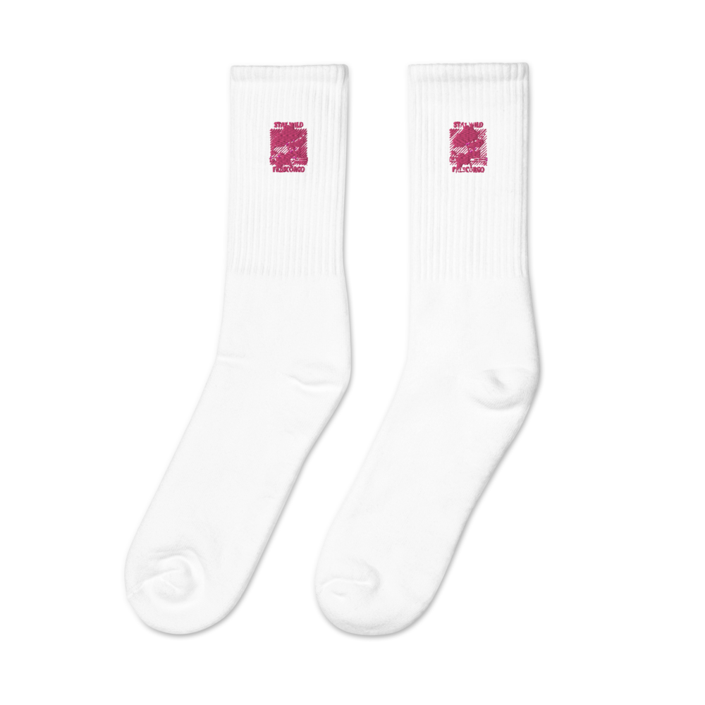 Frescorgo Stay Wild Embroidered Socks