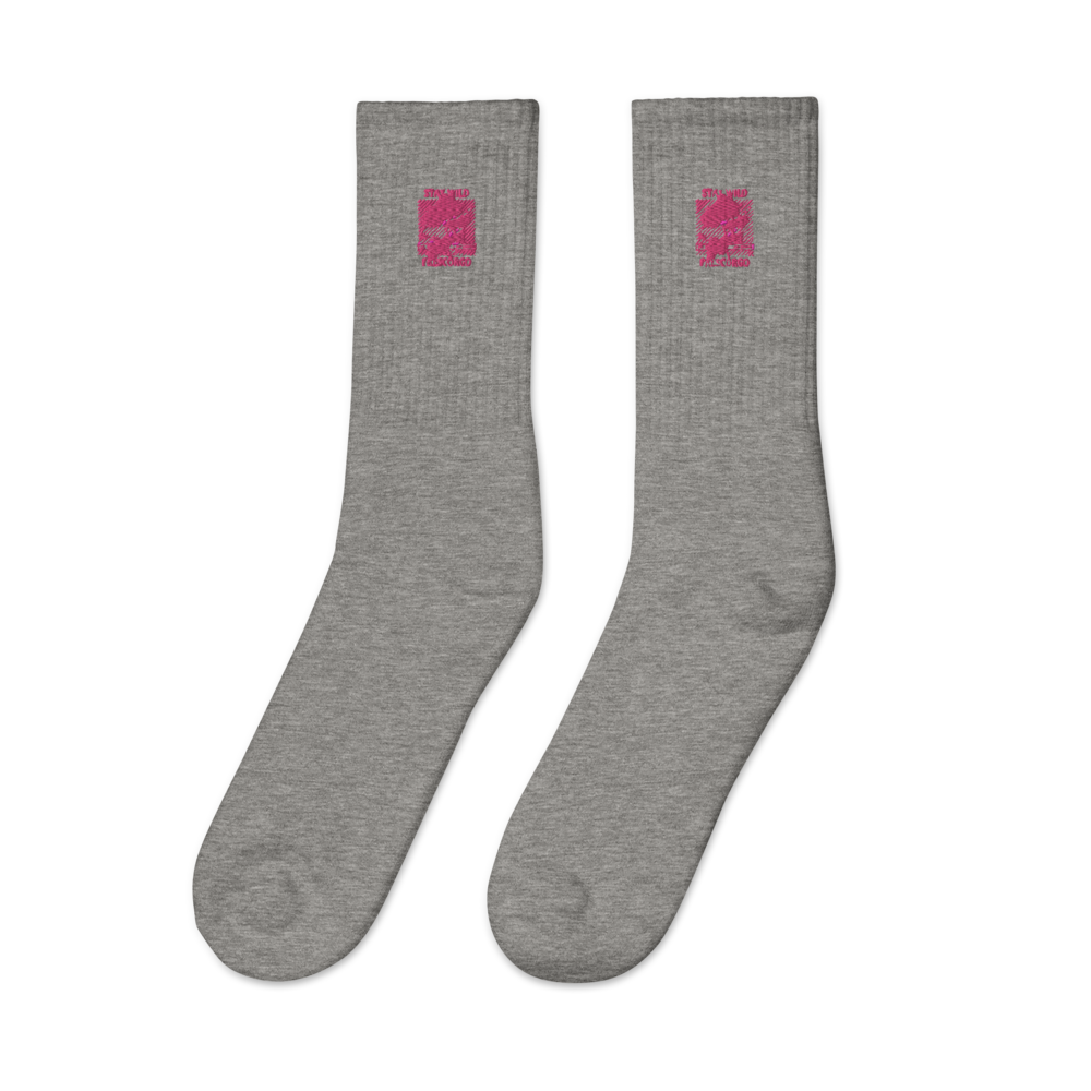 Frescorgo Stay Wild Embroidered socks