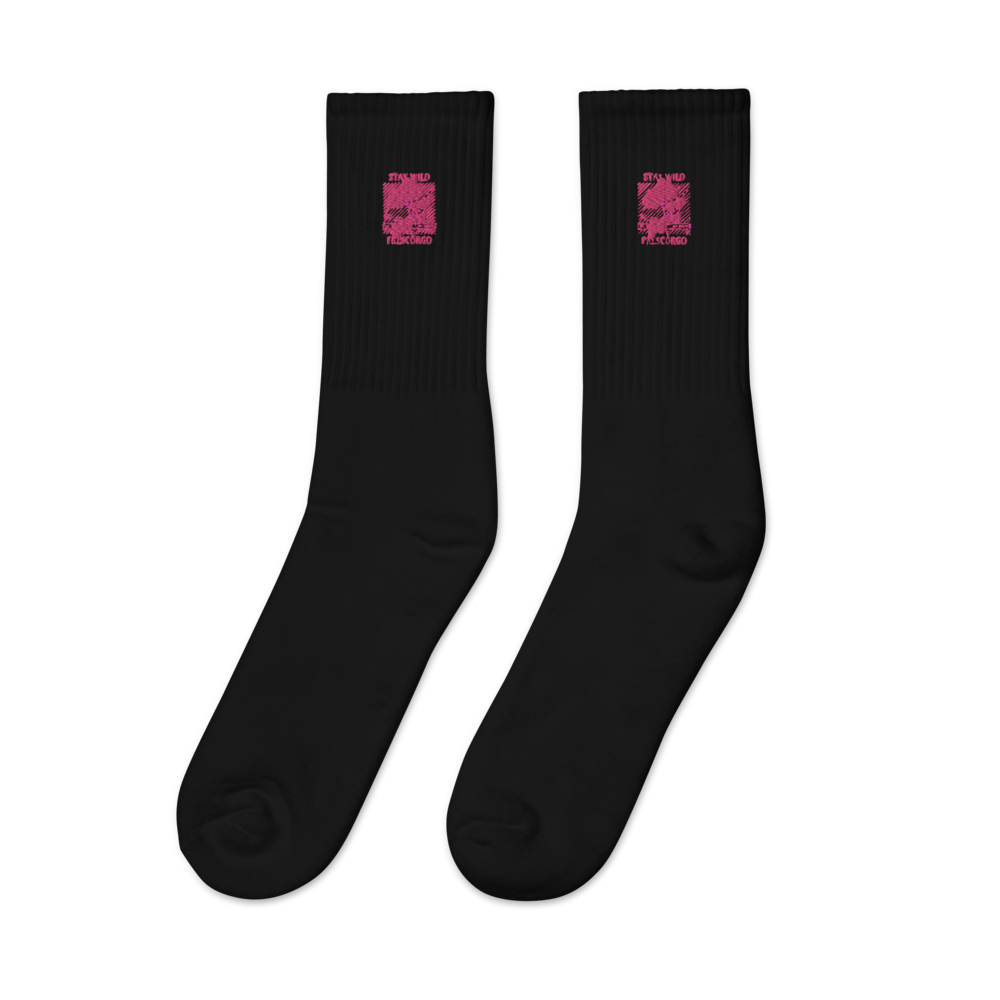 Frescorgo Stay Wild Embroidered Socks