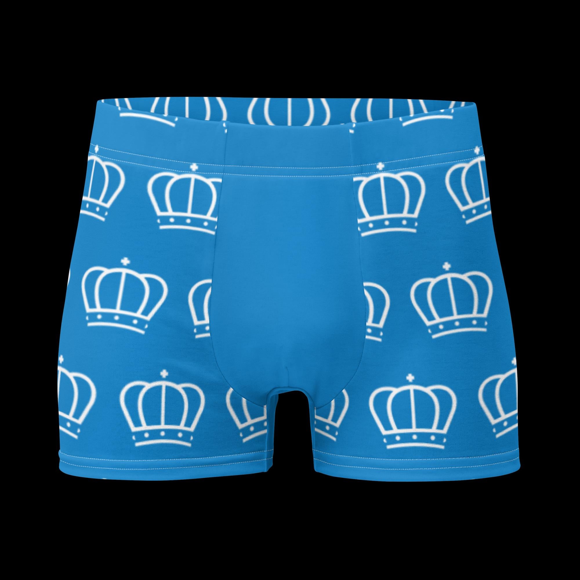 White and Blue Boxer Briefs