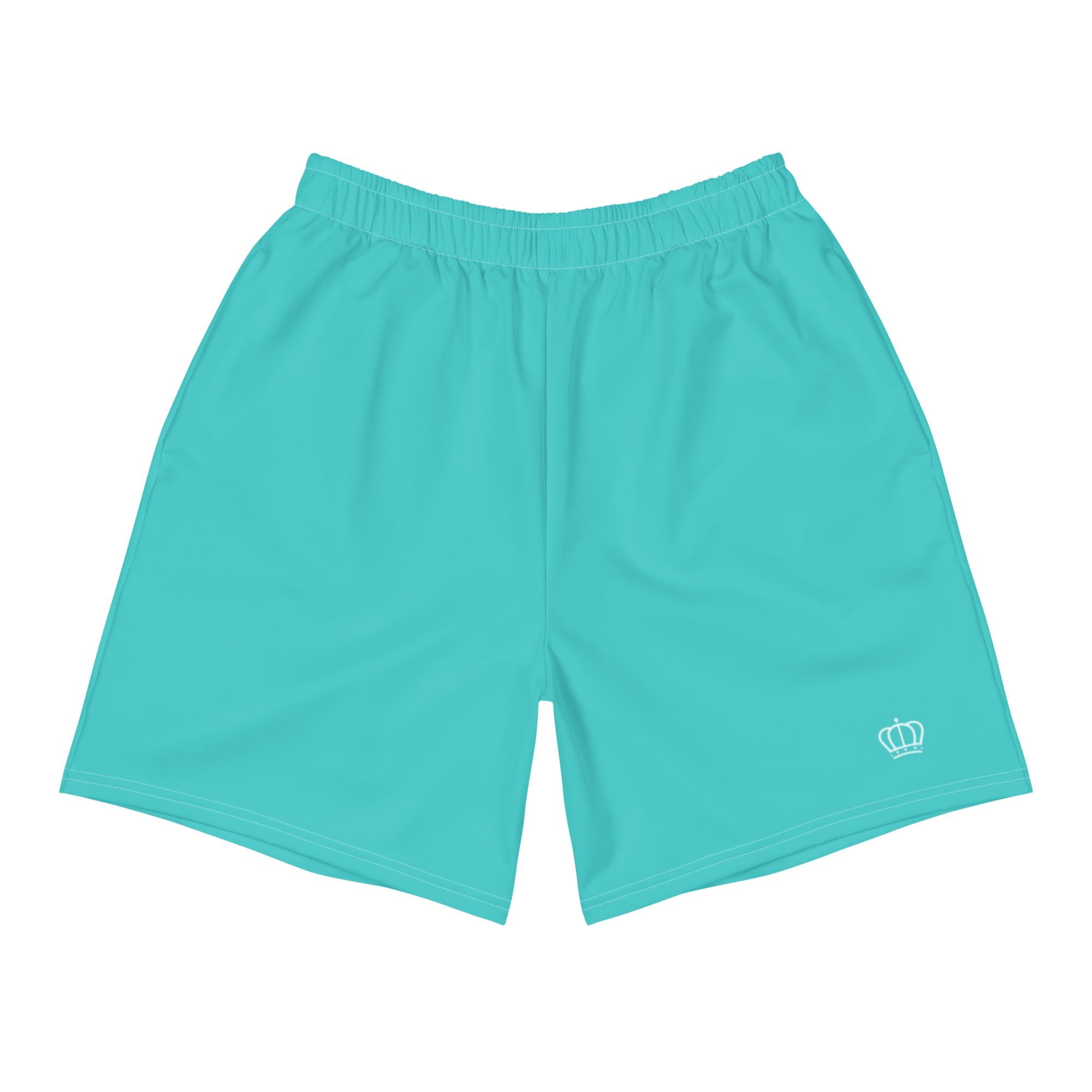 Turquoise Men's Recycled Athletic Shorts