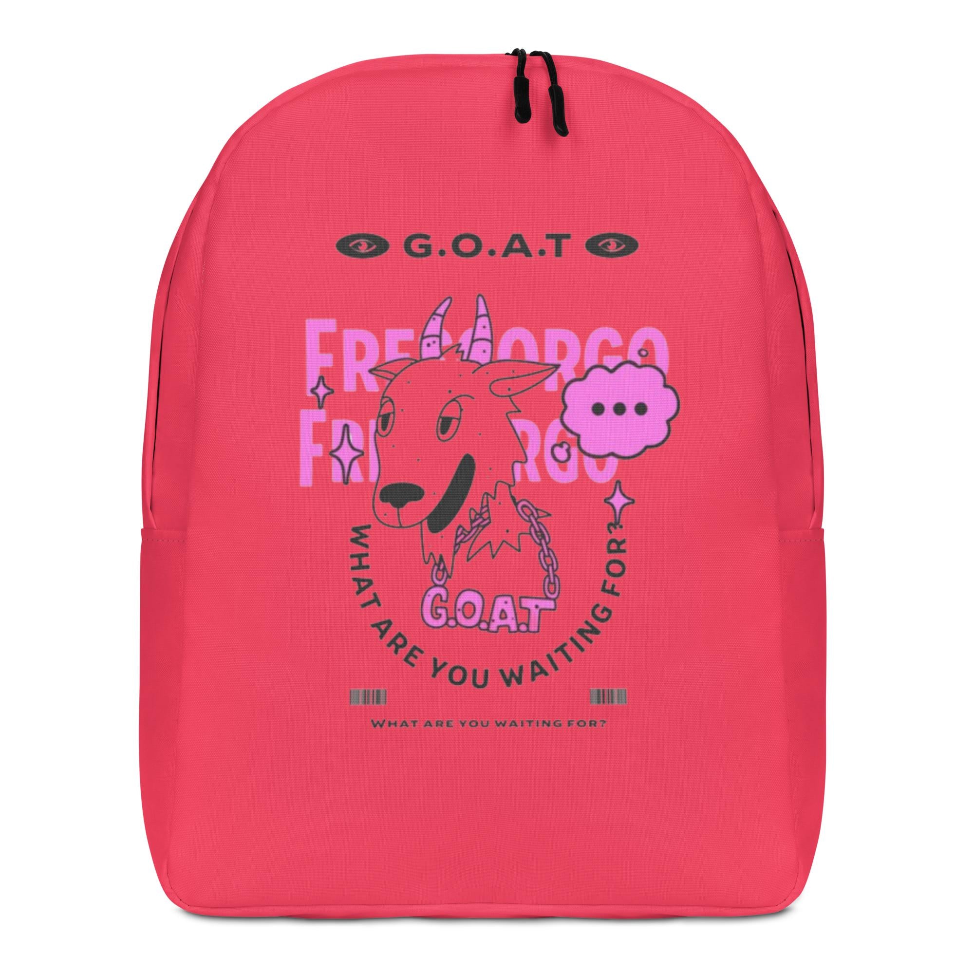 Pastel Red Frescorgo G.O.A.T Minimalist Backpack