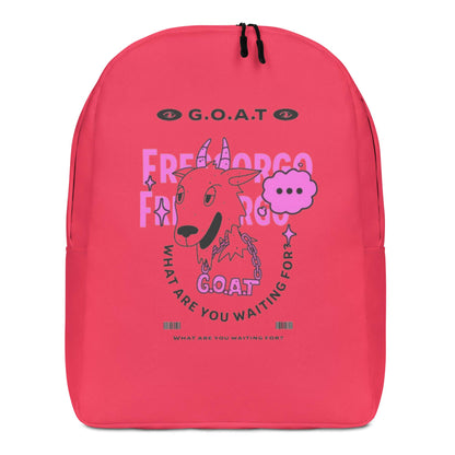 Pastel Red Frescorgo G.O.A.T Minimalist Backpack