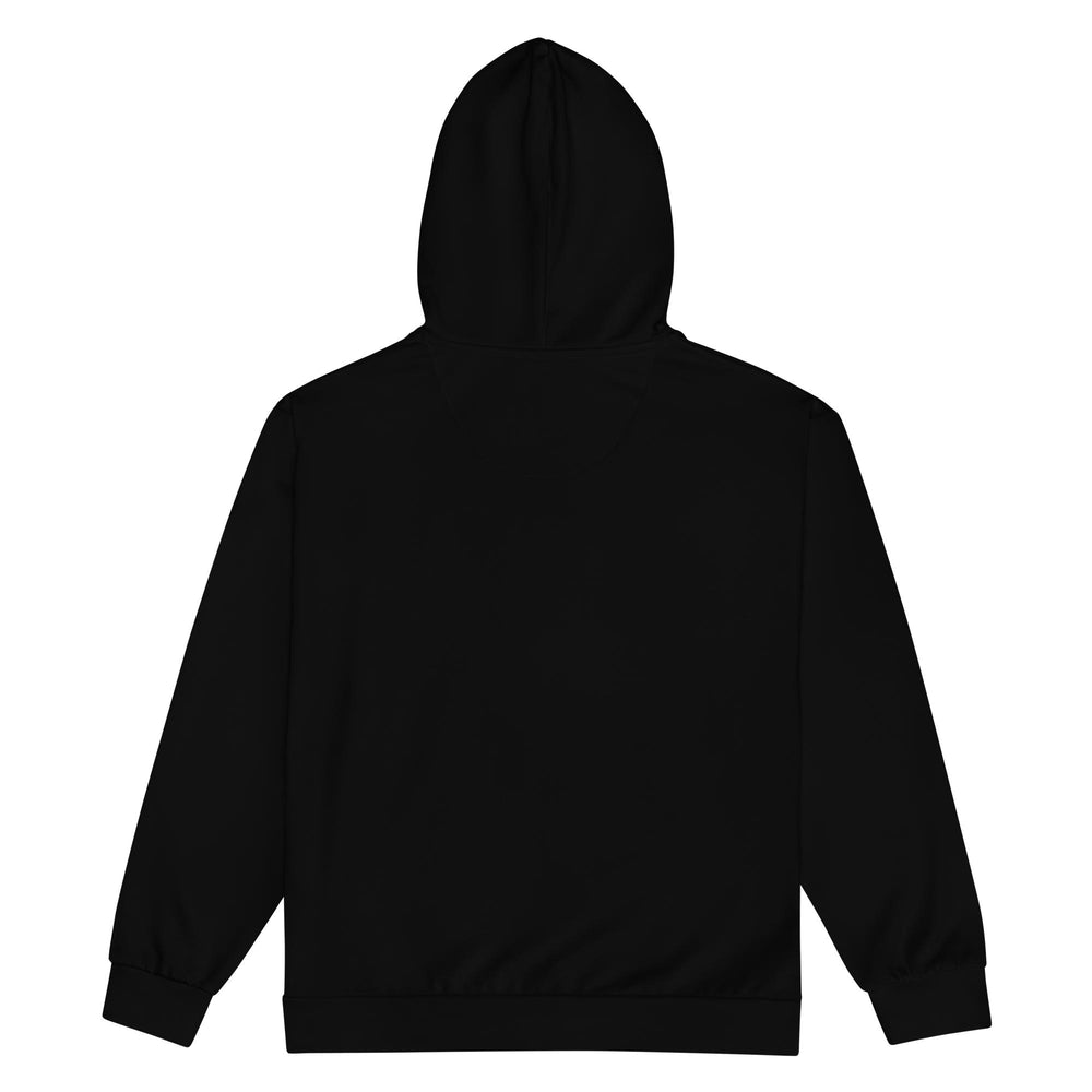 Eco Ebony Black Unisex zip hoodie