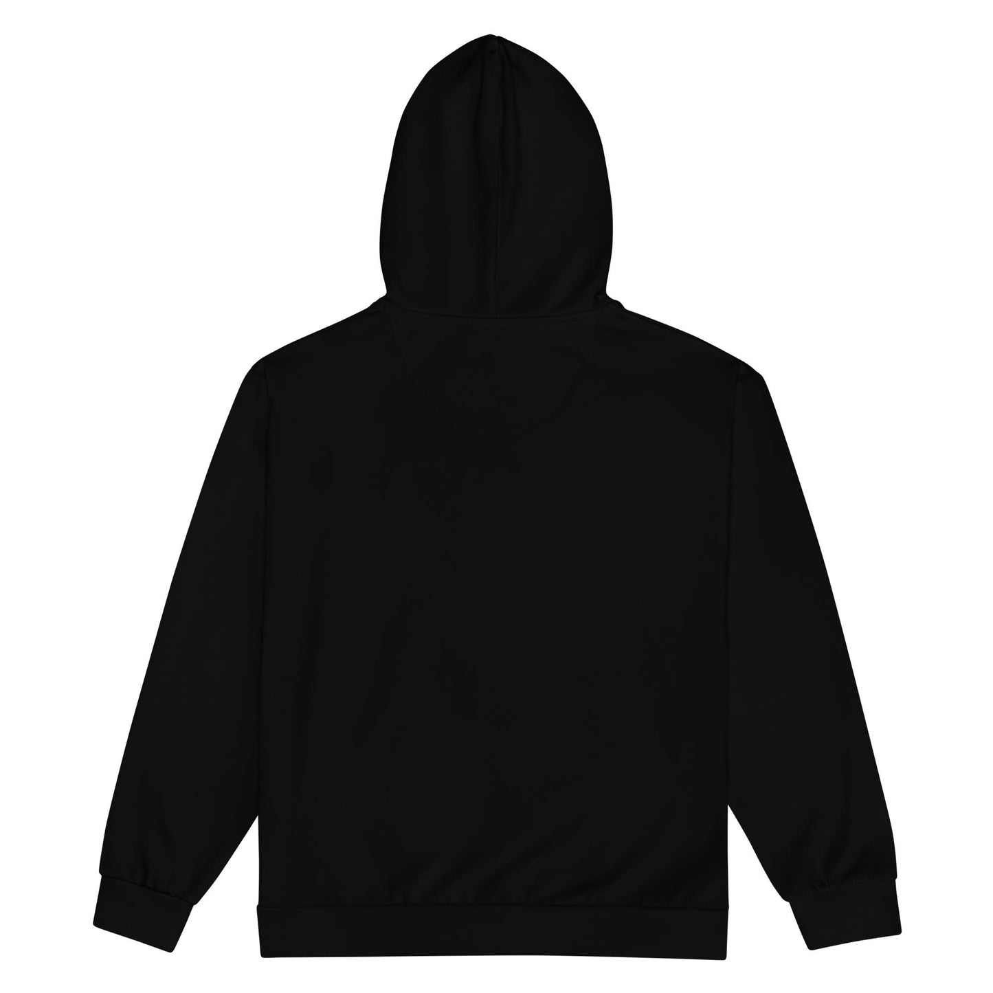 Eco Ebony Black Unisex zip hoodie