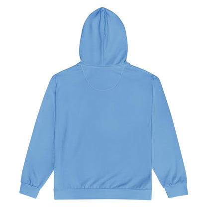 Eco Baby Blue Unisex zip hoodie