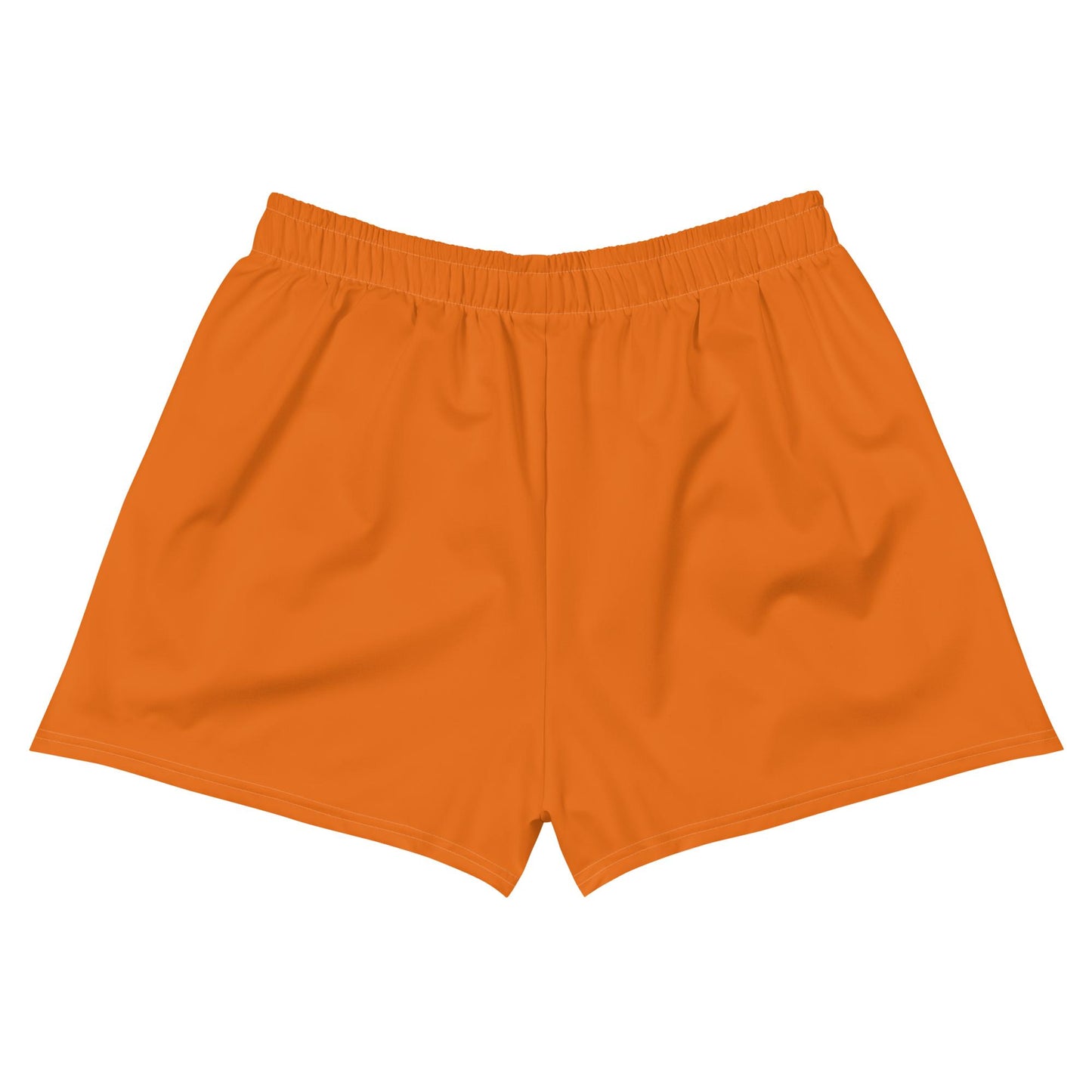 Citrus Orange Women’s Recycled Athletic Shorts