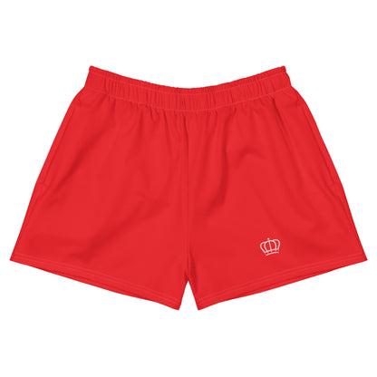 Rose Red Women’s Recycled Athletic Shorts