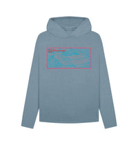 Stone Blue Women\u2019s Red and Blue Car Hoodie