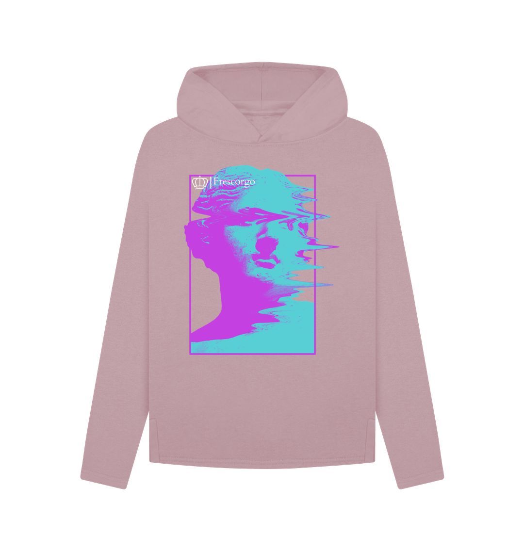 Mauve Women\u2019s Blurry Statue Hoodie