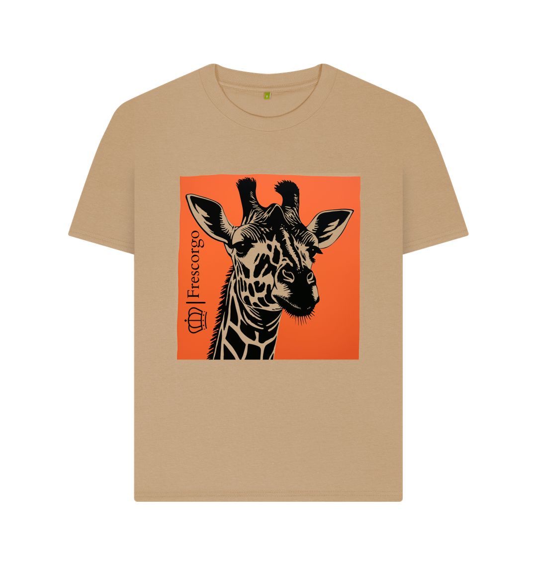 Sand Women\u2019s Organic Cotton Retro Giraffe tee