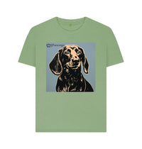 Sage Women\u2019s Frescorgo Yellow and Black Dog Tee