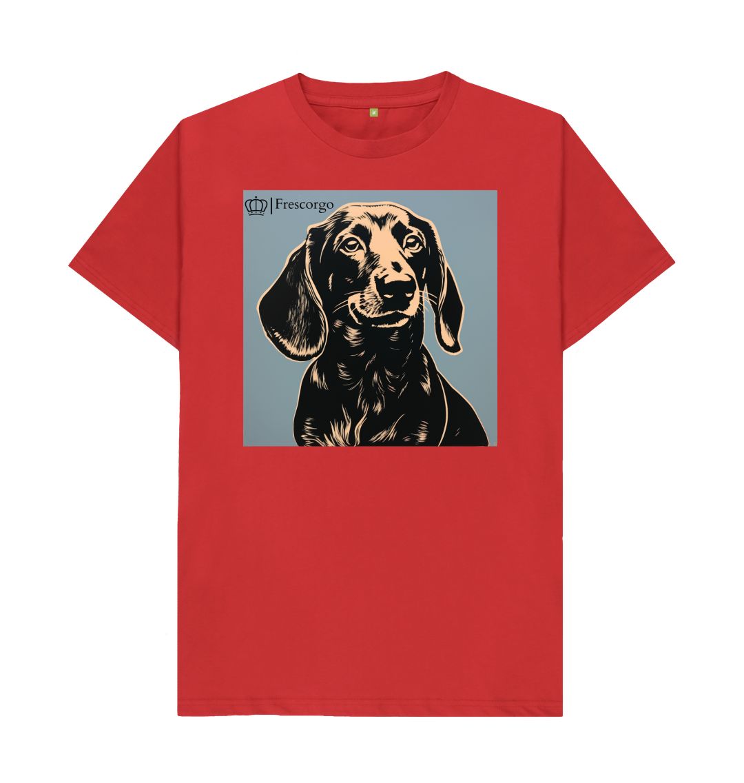 Red Men\u2019s Frescorgo Yellow and Black Dog Tee