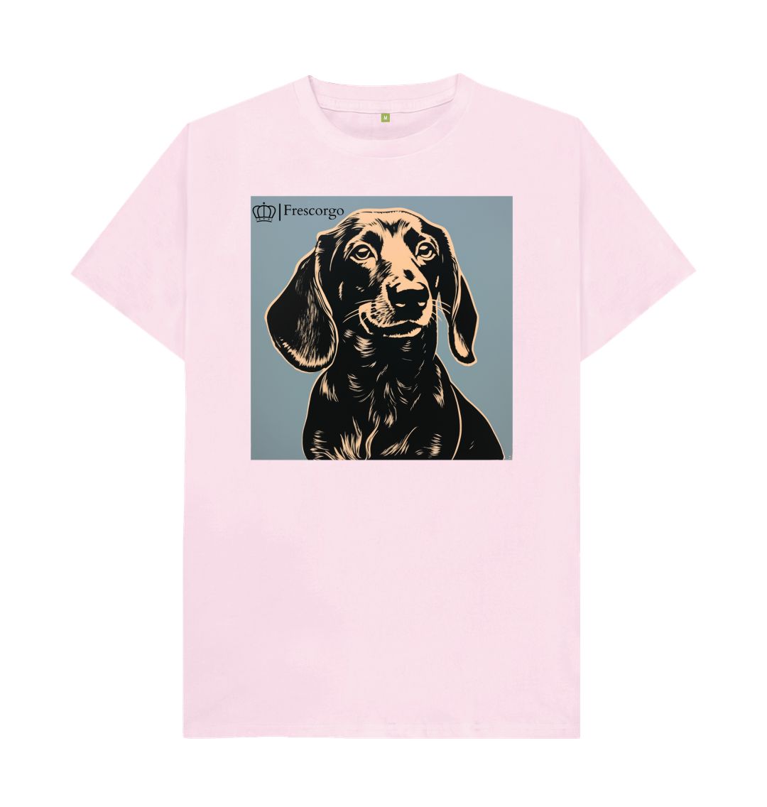 Pink Men\u2019s Frescorgo Yellow and Black Dog Tee