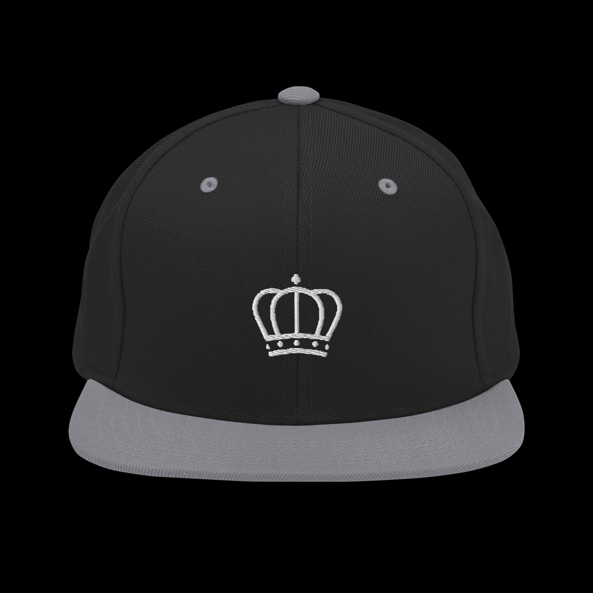 Pearl White Crown Snapback Hat