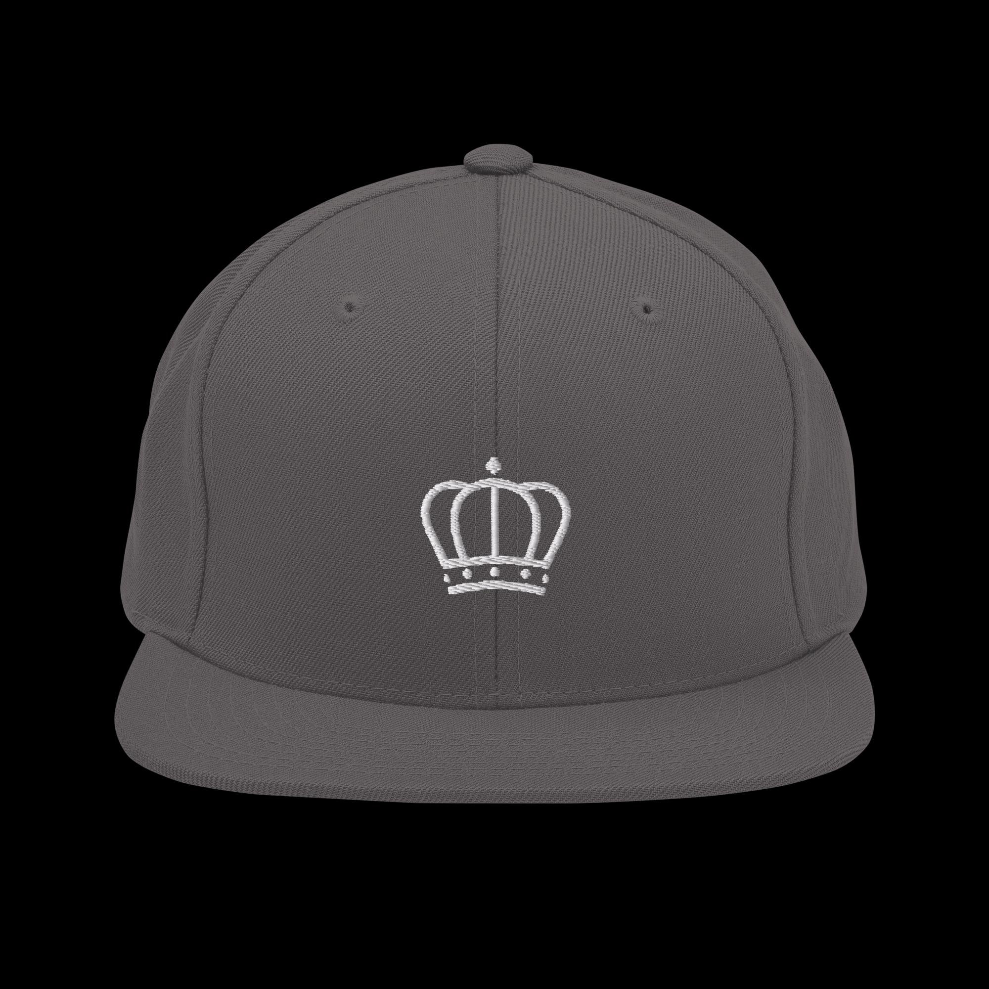 Pearl White Crown Snapback Hat