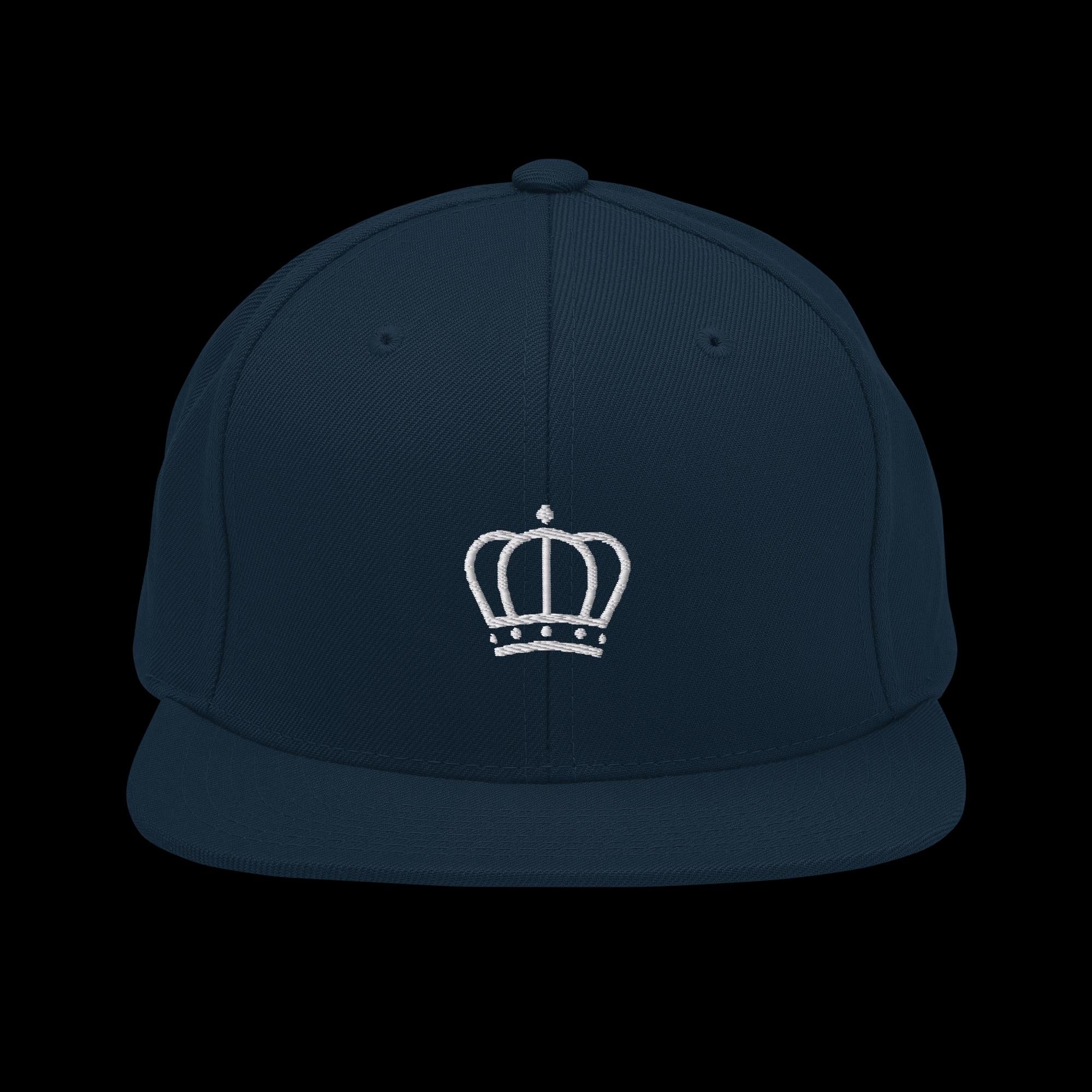 Pearl White Crown Snapback Hat