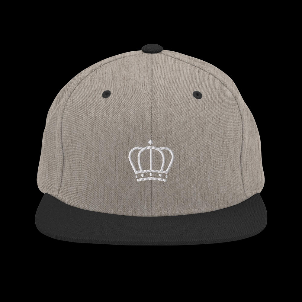 Pearl White Crown Snapback Hat