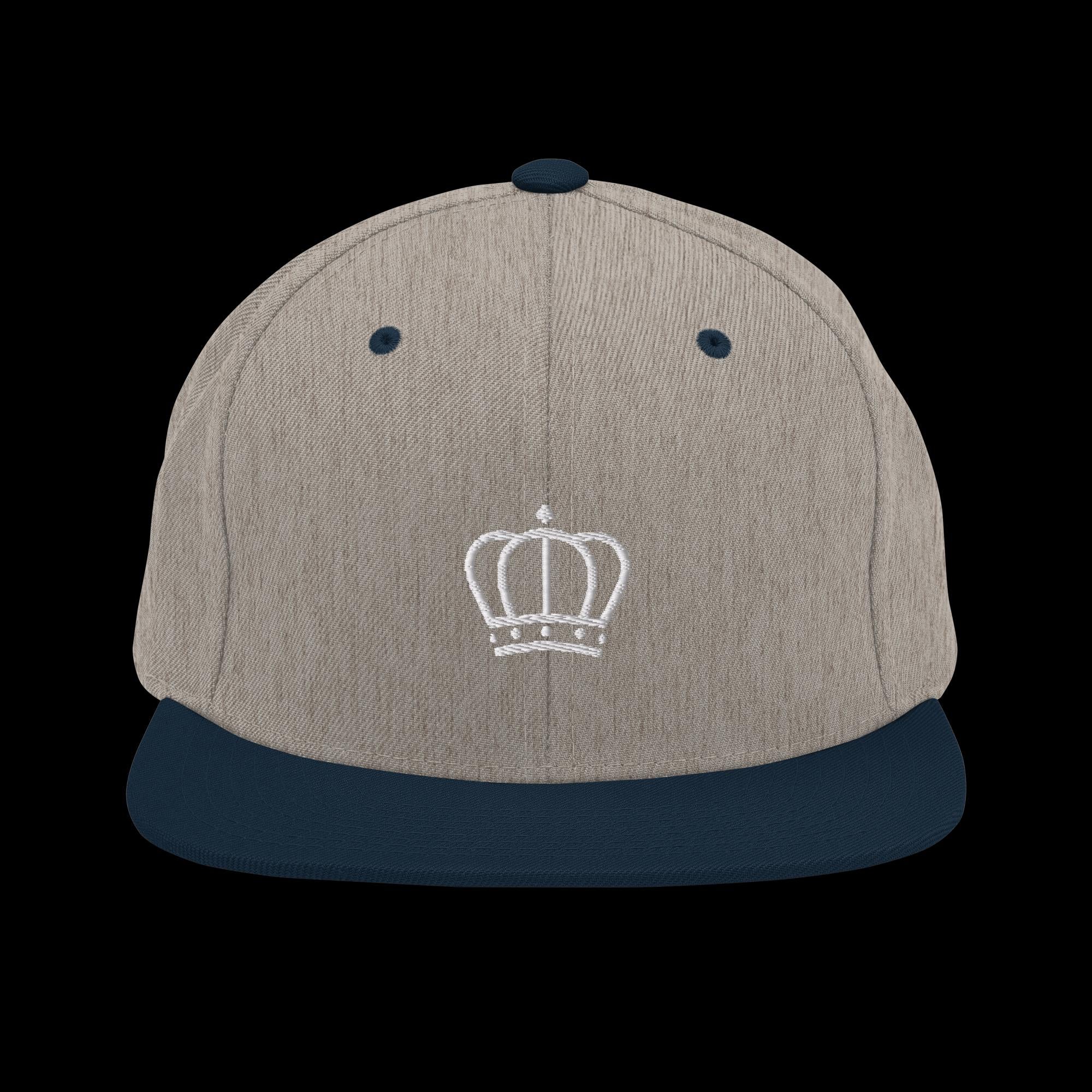 Pearl White Crown Snapback Hat