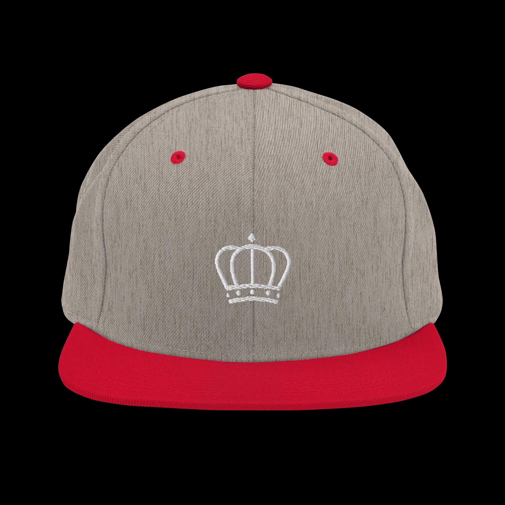 Pearl White Crown Snapback Hat