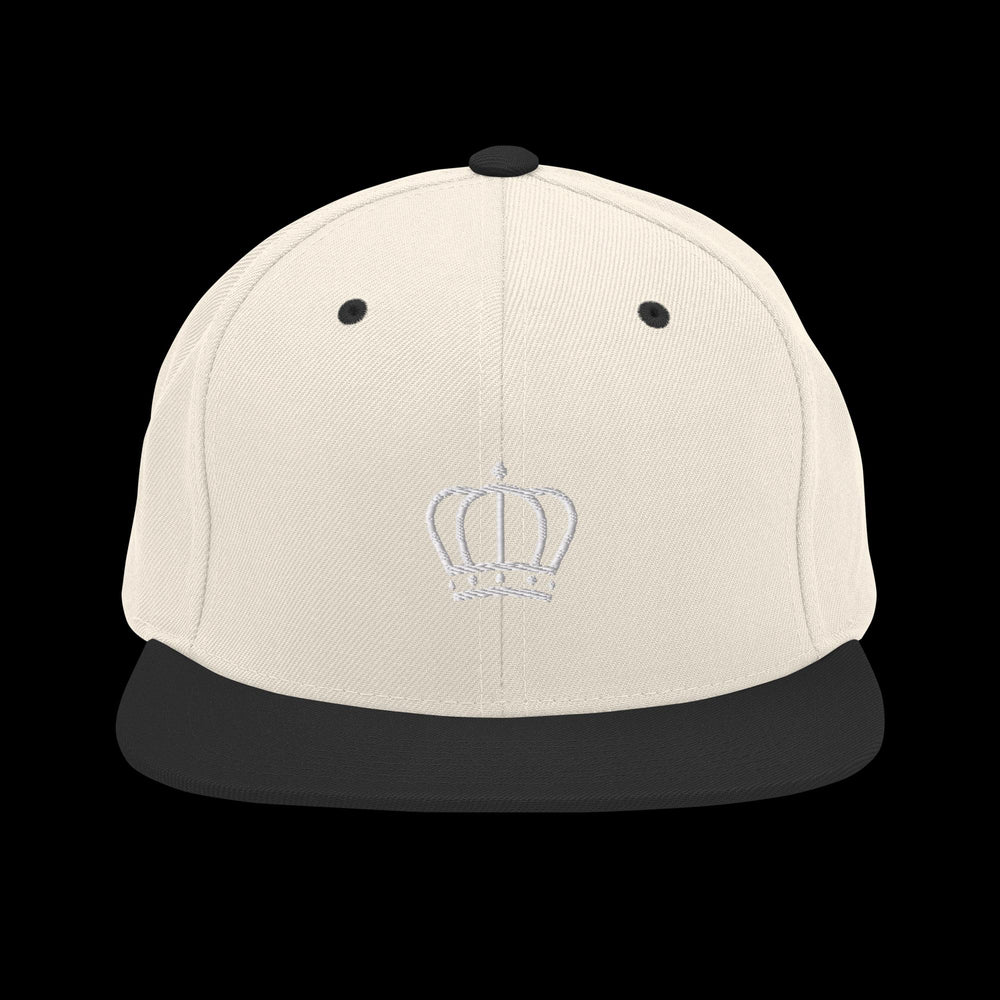 Pearl White Crown Snapback Hat