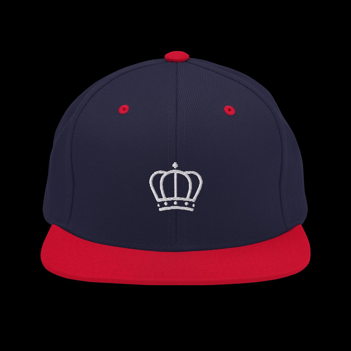 Pearl White Crown Snapback Hat