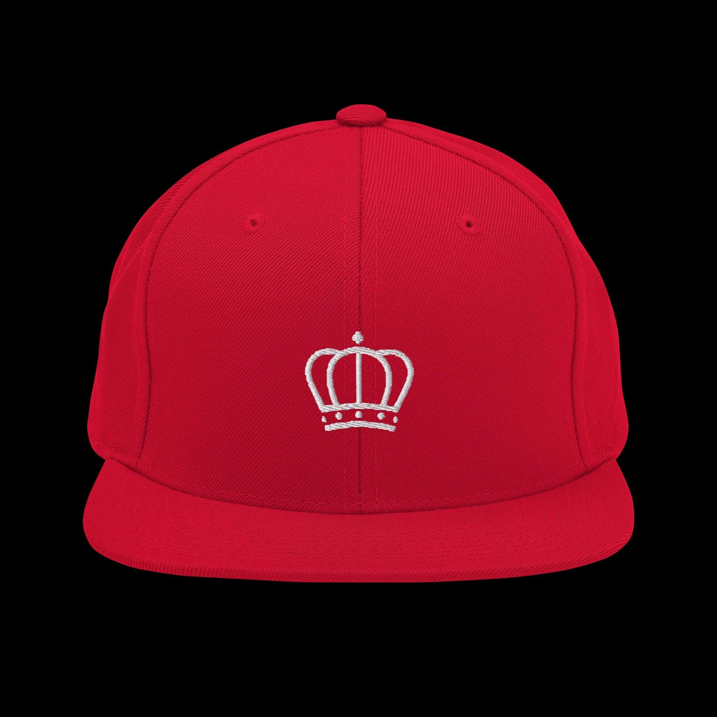 Pearl White Crown Snapback Hat