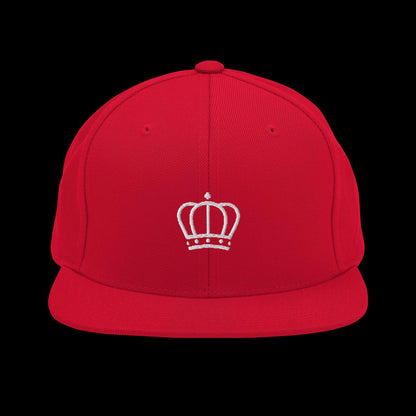 Pearl White Crown Snapback Hat