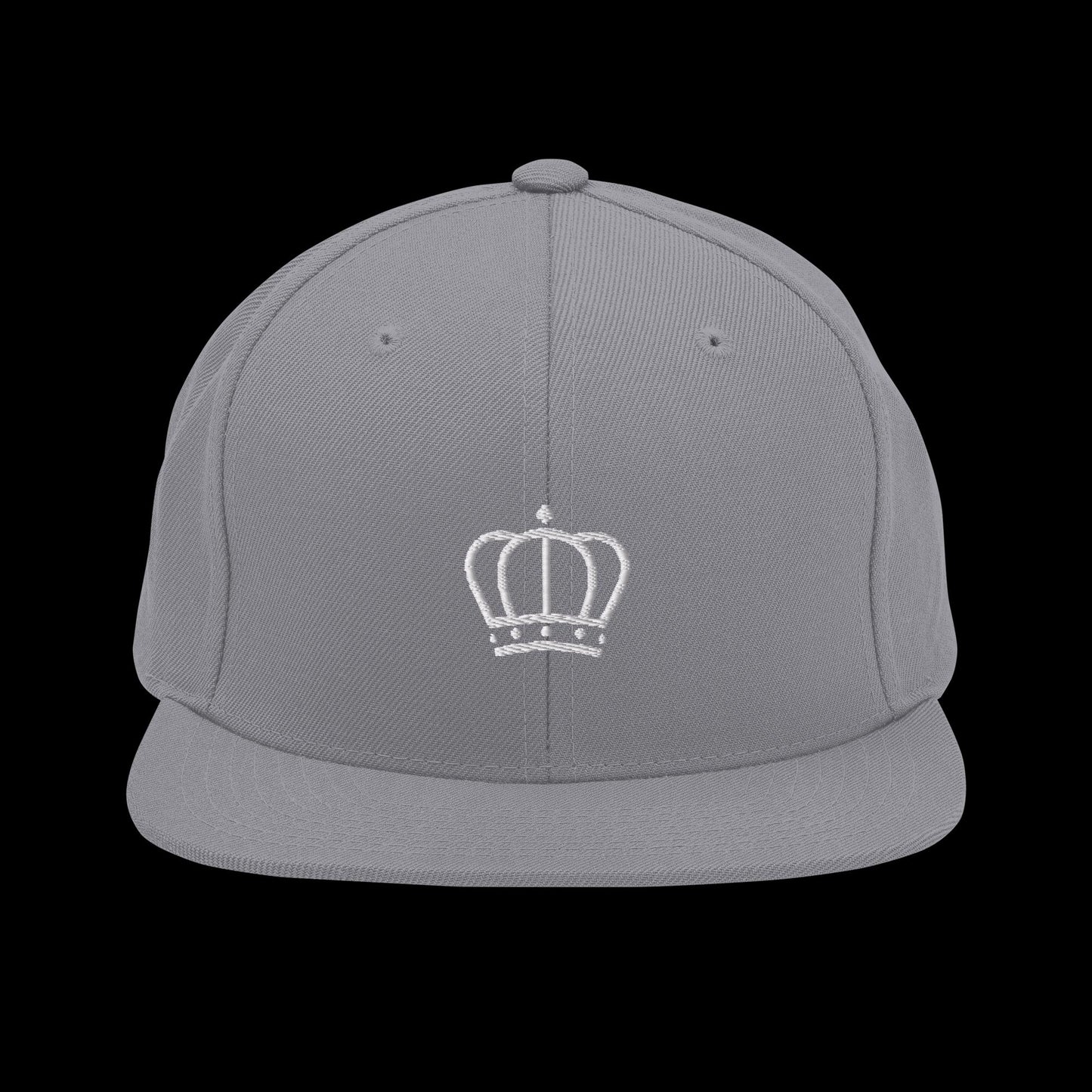 Pearl White Crown Snapback Hat