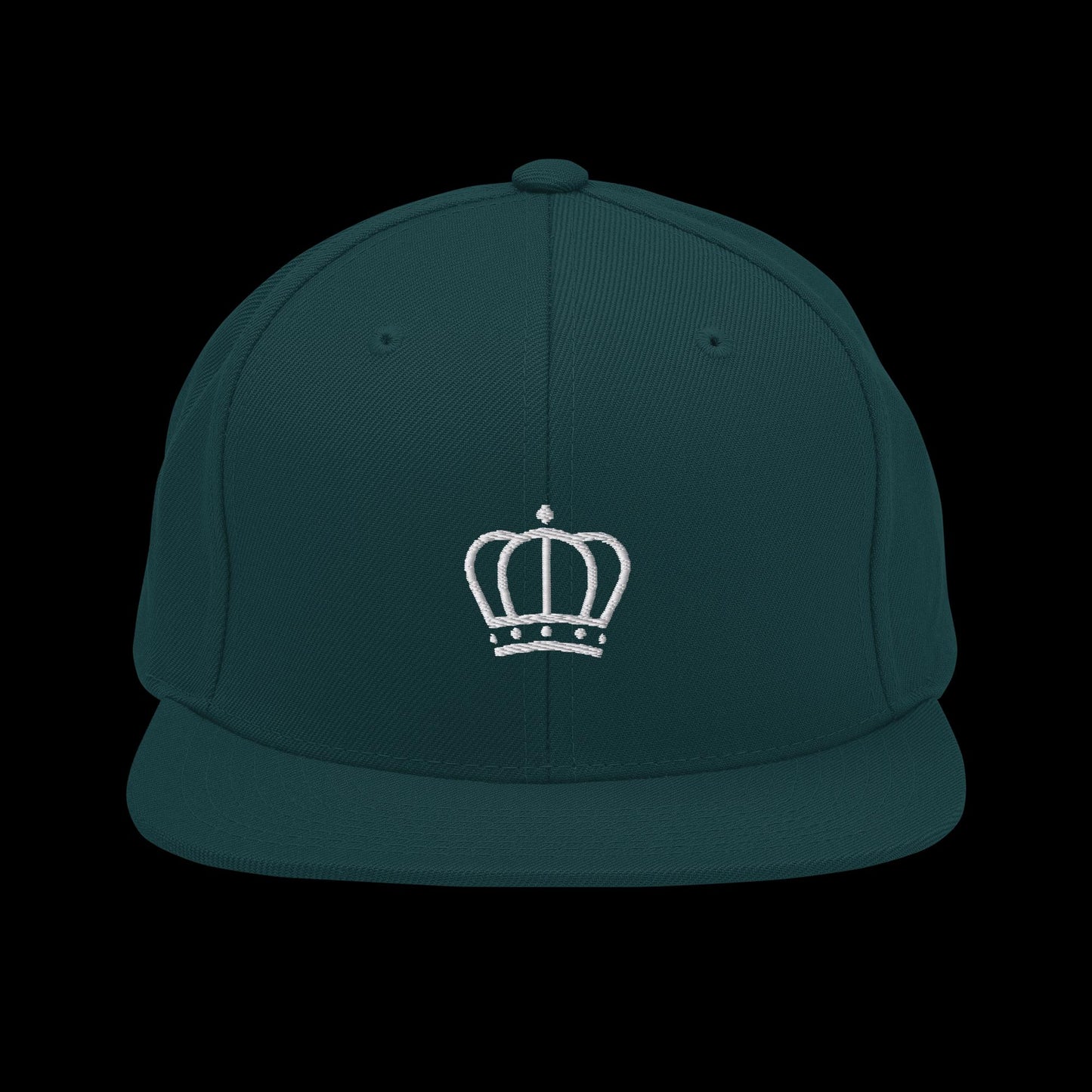 Pearl White Crown Snapback Hat