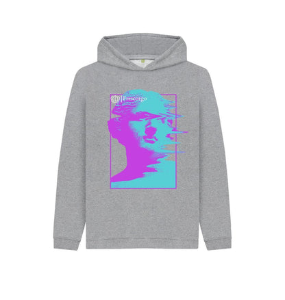 Athletic Grey Kid\u2019s Blurry Statue Hoodie