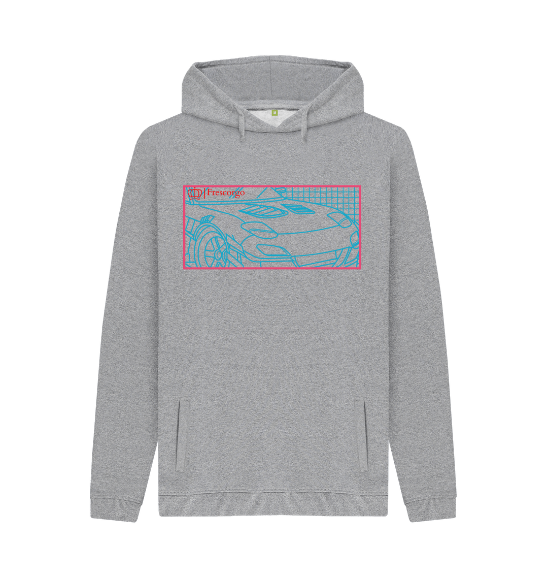 Light Heather Printed Hoody Front