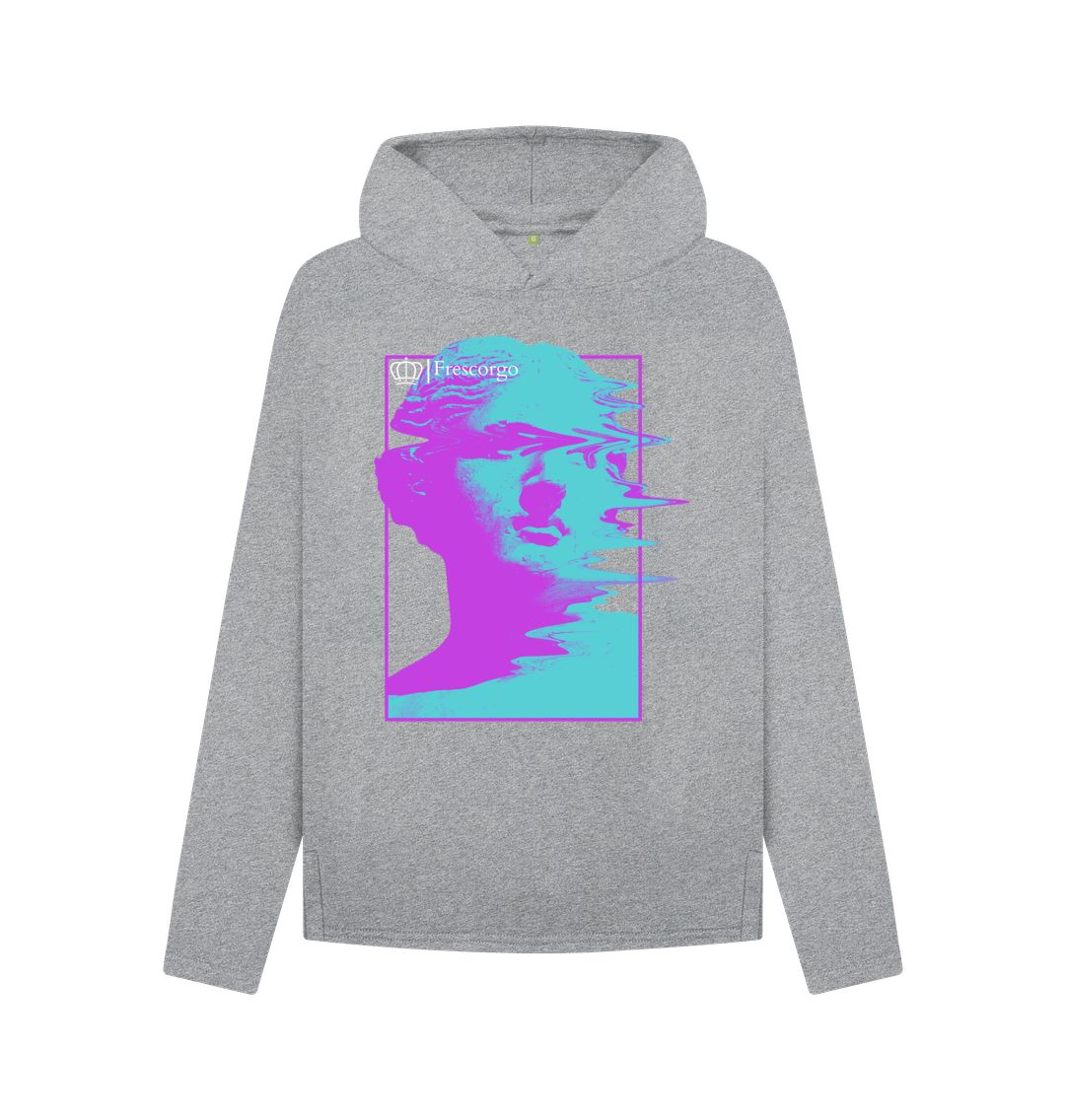 Athletic Grey Women\u2019s Blurry Statue Hoodie