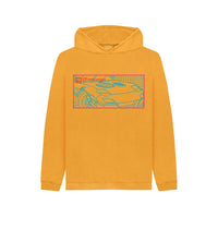 Mustard Kid\u2019s Red and Blue Car Hoodie