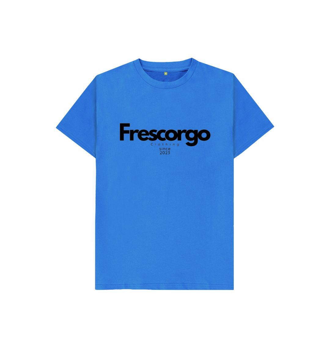 Bright Blue Kid\u2019s Organic Cotton Modern Frescorgo Clothing Tee