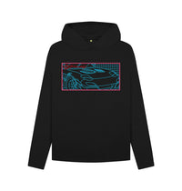 Black Women\u2019s Red and Blue Car Hoodie