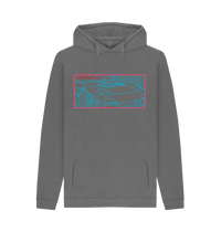 Slate Grey Printed Hoody Front
