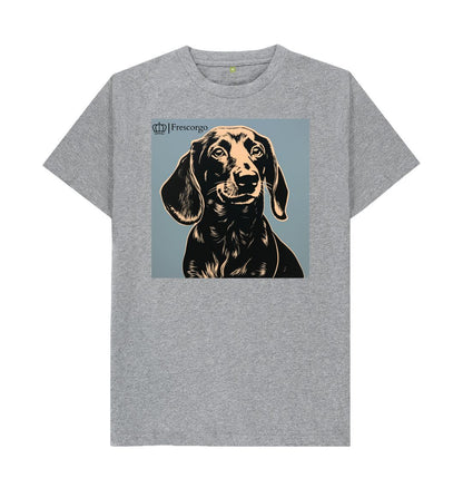 Athletic Grey Men\u2019s Frescorgo Yellow and Black Dog Tee