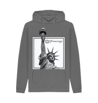 Slate Grey Printed Hoody Front