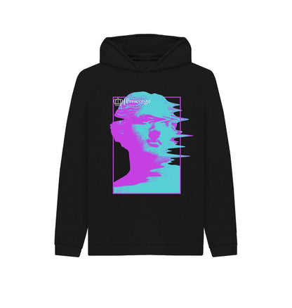 Black Kid\u2019s Blurry Statue Hoodie